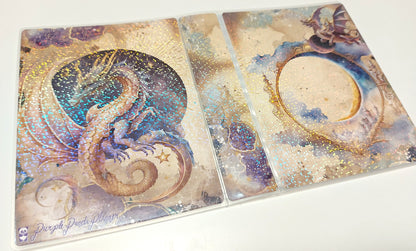 Large Sticker Album (5" x 7") - Celestial Dragons Cover with Holo Laminate Overlay