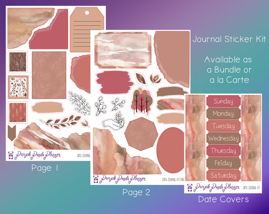 Journal Sticker Kit | Autumn Blush | J013-J015