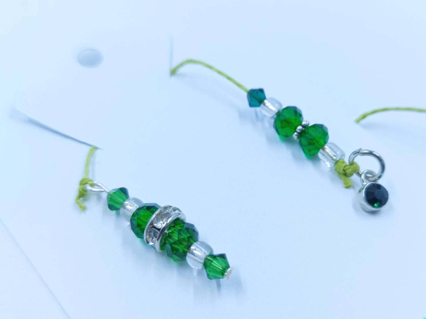 Birthstone Collection : May - Emerald, Beaded Bookmark Charm for Planner, Bullet Journal, or Traveler's Notebook