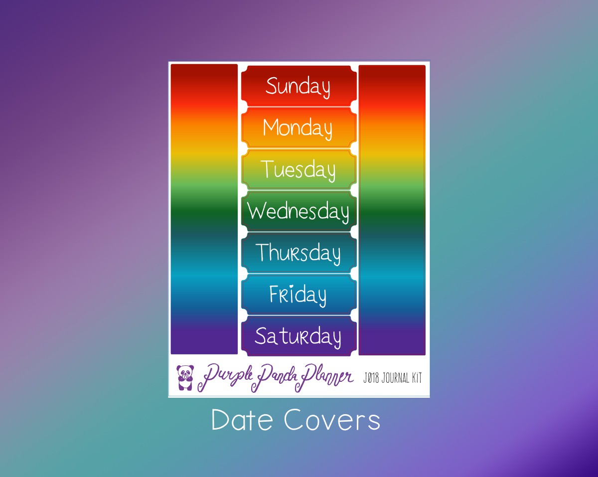 Journal Sticker Kit | Rainbow | J016-J018