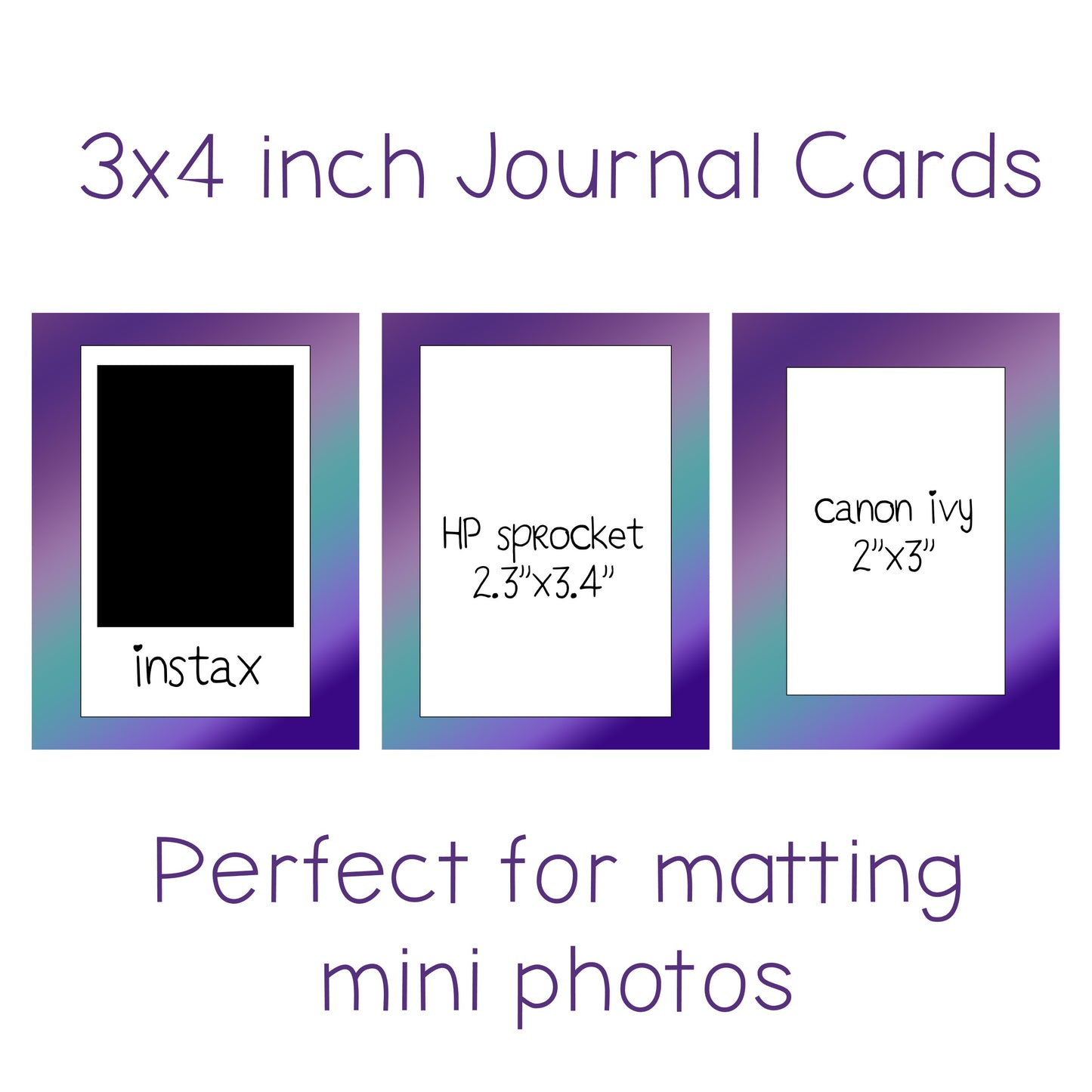 15 3x4 inch Journal Cards |Set 4|