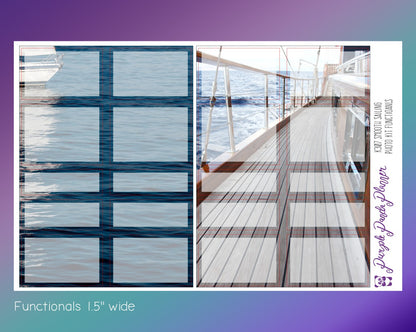 Vertical Weekly Photo Kit | Smooth Sailing | Stickers for Planner, or Bullet Journal (K304-307)