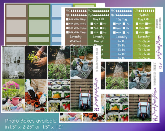 Vertical Weekly Photo Kit | May Exclusive-Gardening | 1.5inch wide