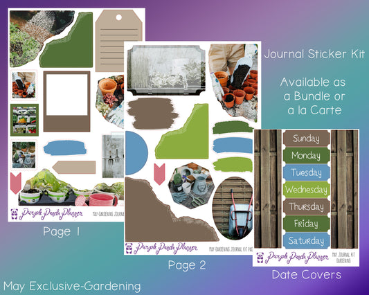 Journal Sticker Kit | May Exclusive - Gardening |