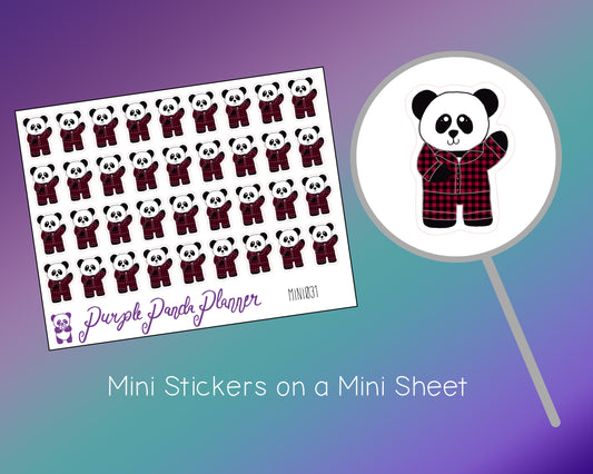Panda in Pajamas Stickers Mini031