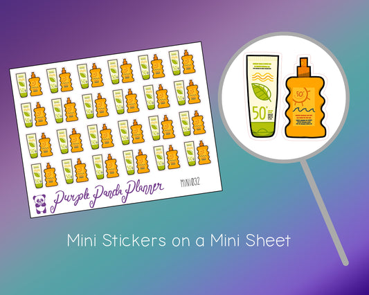Sunscreen Stickers Mini032