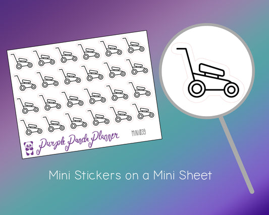Lawn Mower Stickers Mini039