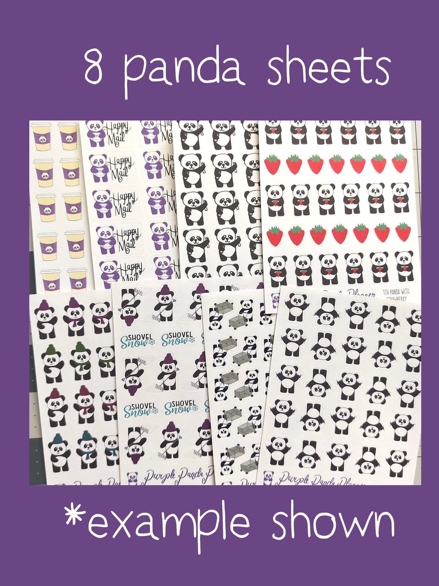 Clearance Bundle - 8 Random Panda Sheets