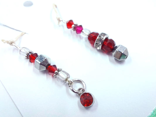 Birthstone Collection : July-Ruby, Beaded Bookmark Charm for Planner, Bullet Journal, or Traveler's Notebook