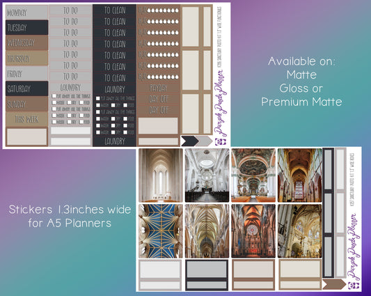 Weekly Photo Kit 1.3inch Wide for A5 Planners | Sanctuary | K396-397
