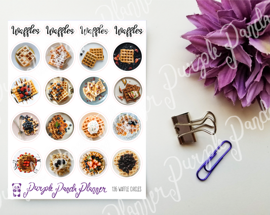 Waffle Circles Stickers |136|