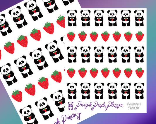 Panda with Strawberry |174|