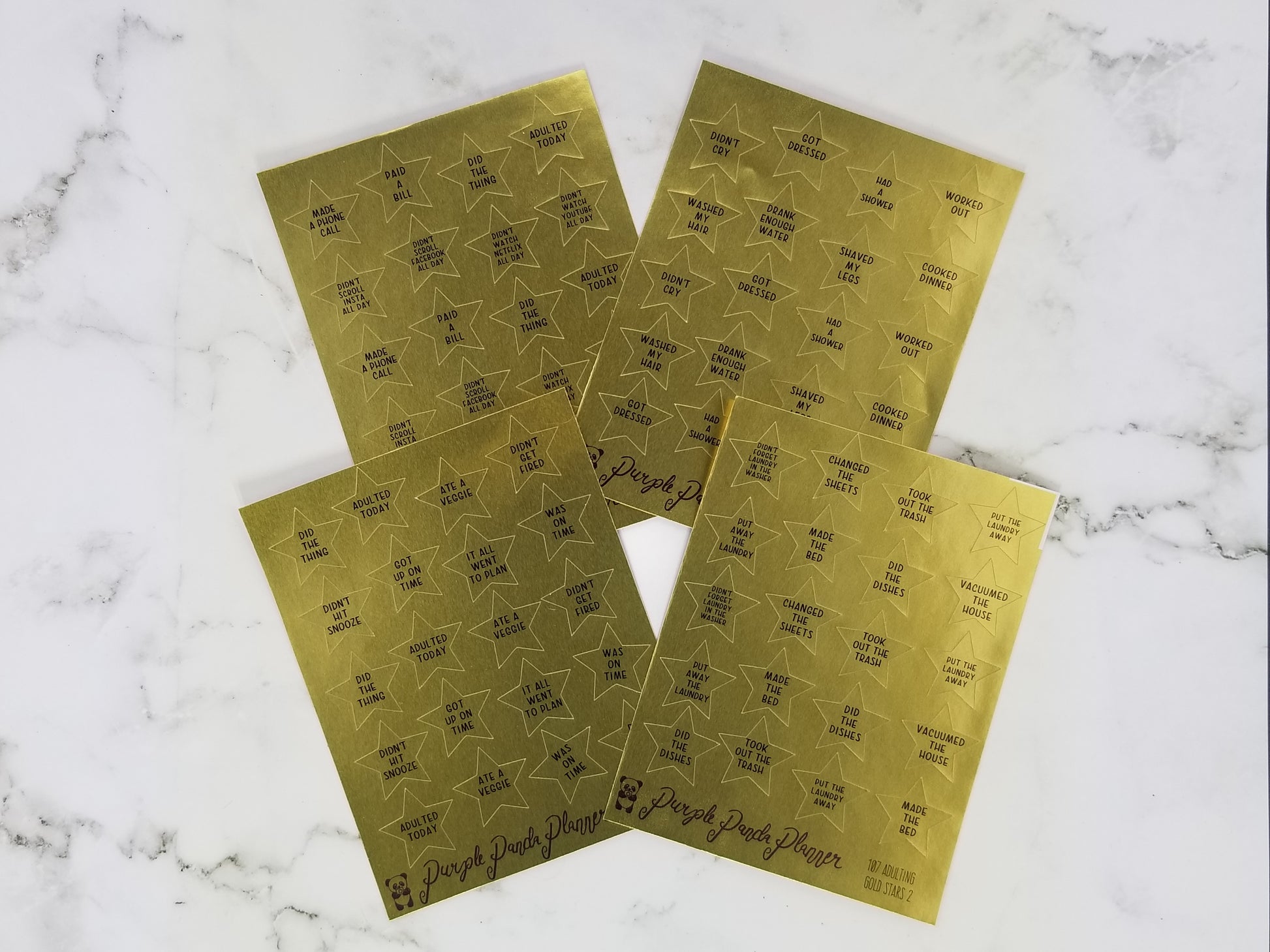 Gold Foil Star Stickers 1