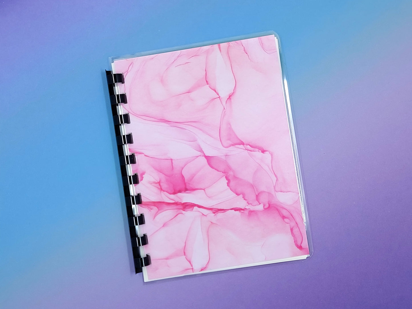 Reusable Sticker Storage Book Album - Swirled Ink Cover 3