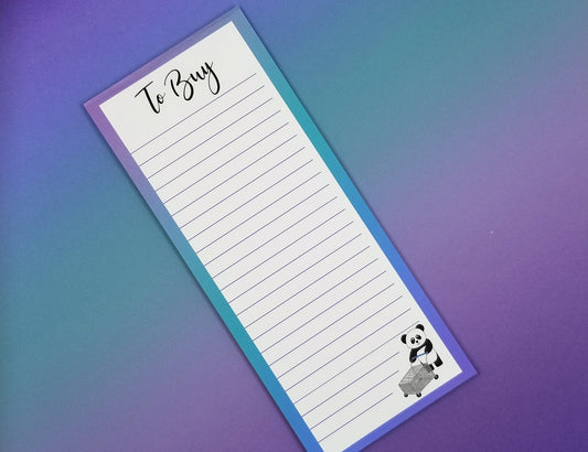 OOPS List Pad - To Buy - with Ombre Border