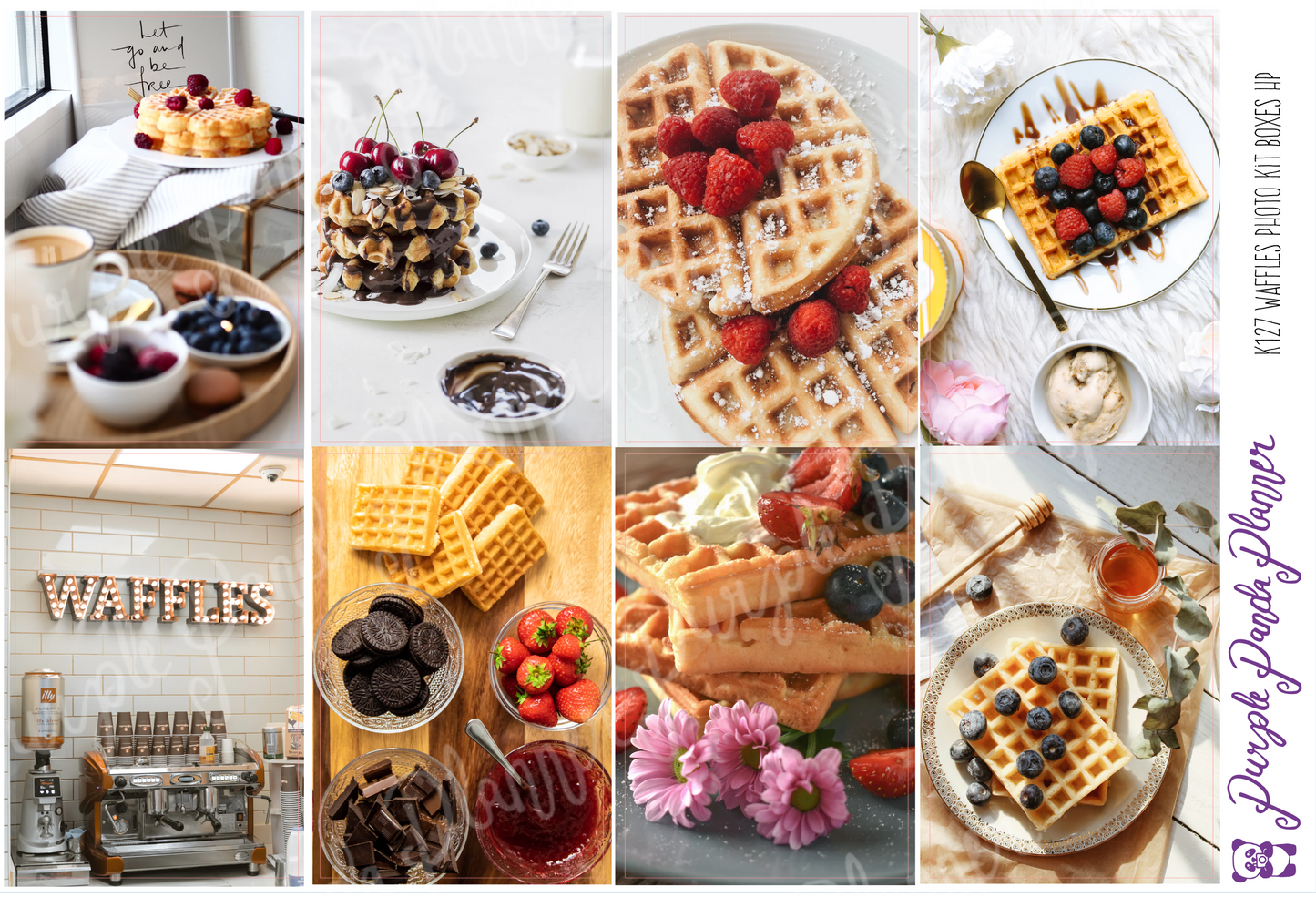 HP Classic - Waffles Weekly Photo Kit for Planner or Bullet Journal, Functional Stickers (K111)
