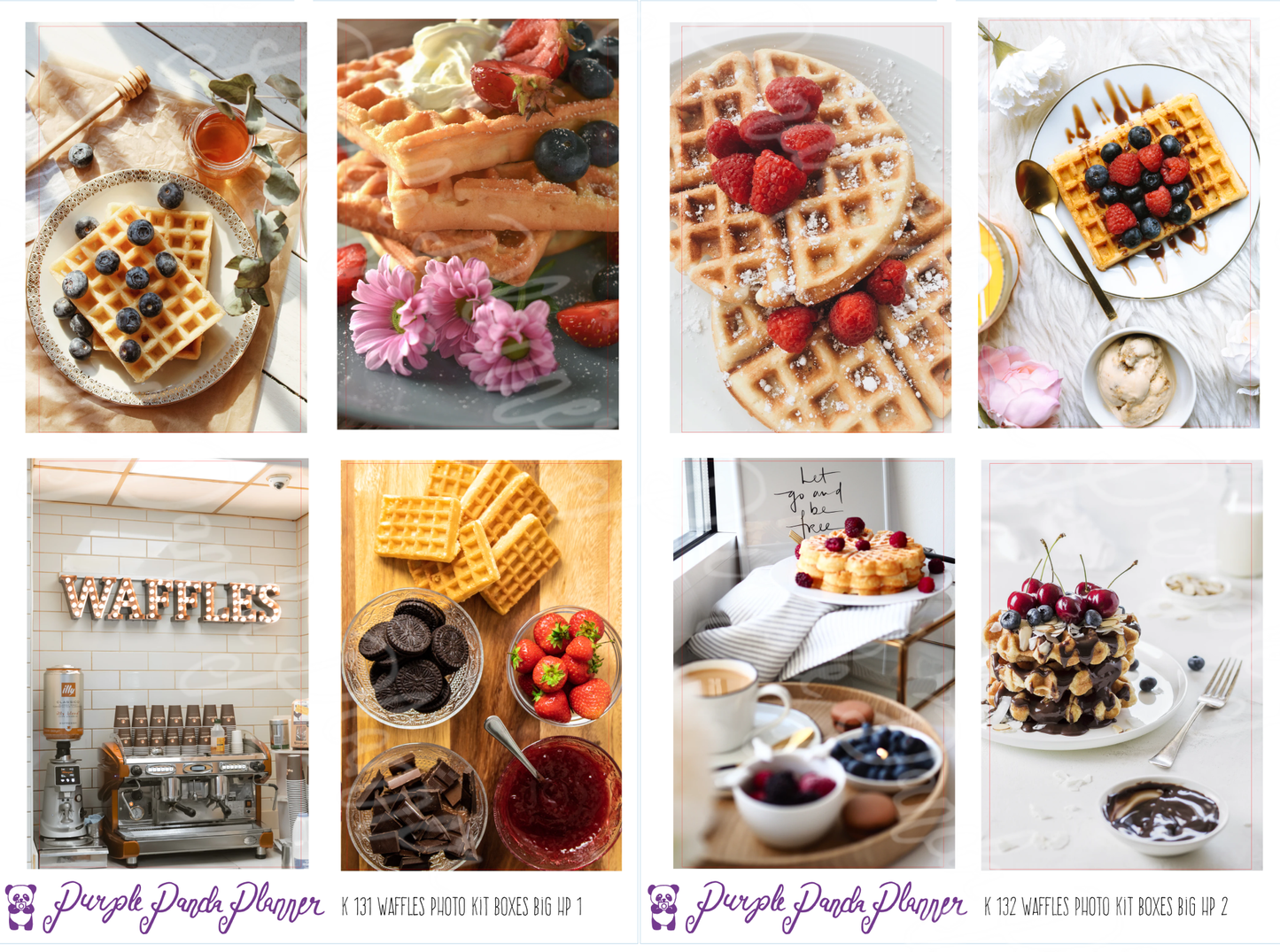 HP Big - Waffles Weekly Photo Kit for Planner or Bullet Journal, Functional Stickers