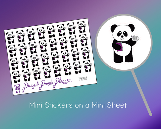 Planning Panda Mini012 Planner or Bullet Journal Sticker for Functional Planning