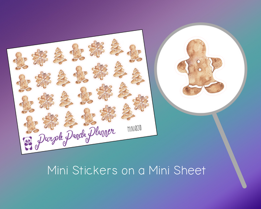 Gingerbread Stickers Mini020