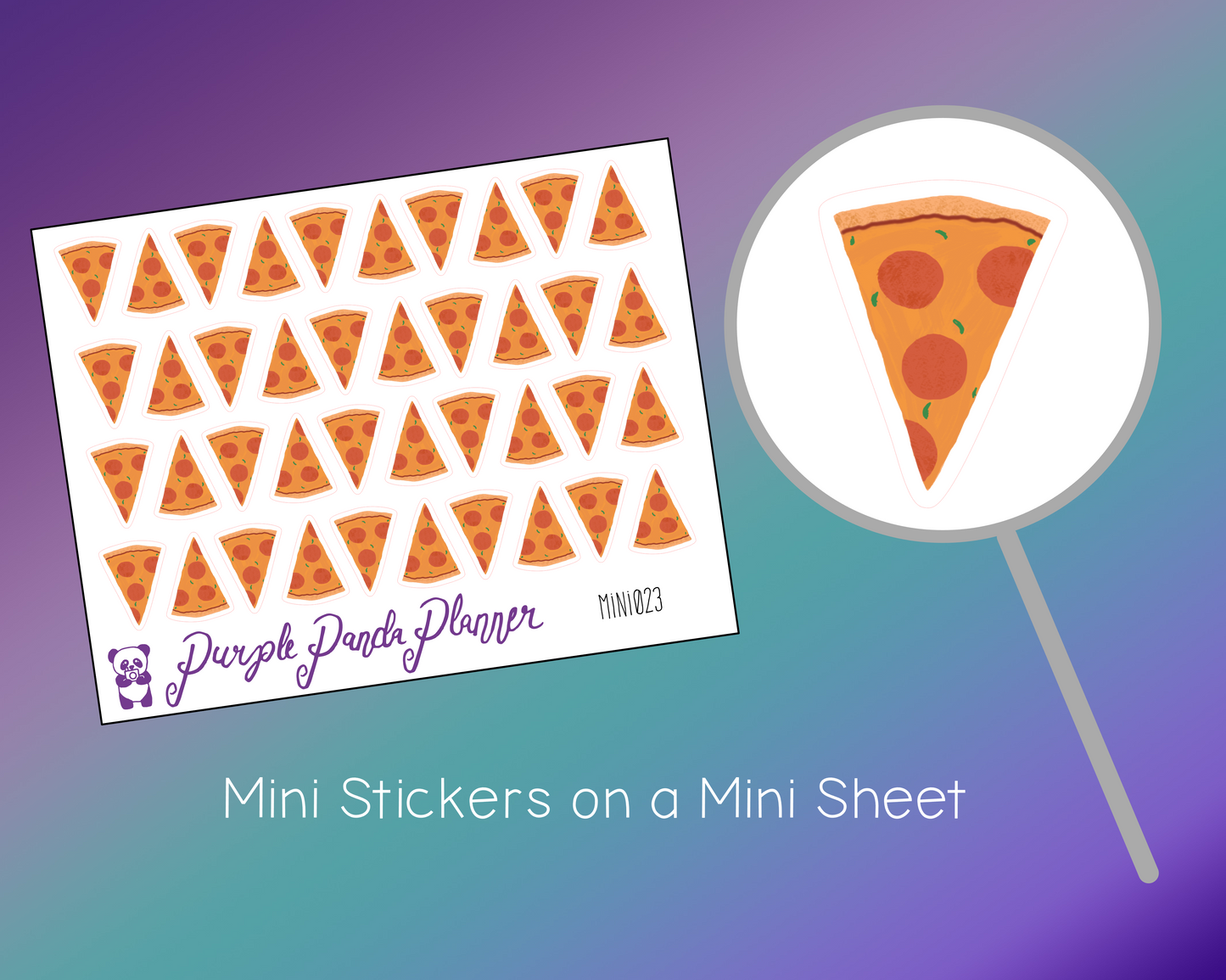 Pizza Mini023 Stickers