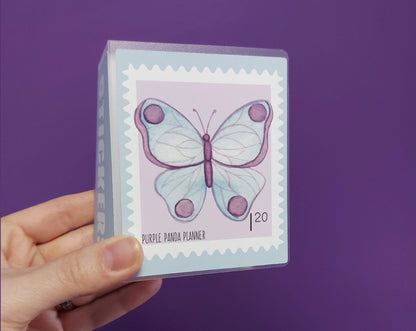 Mini Sticker Album (3" x 3.5") - Violet Butterfly Stamps